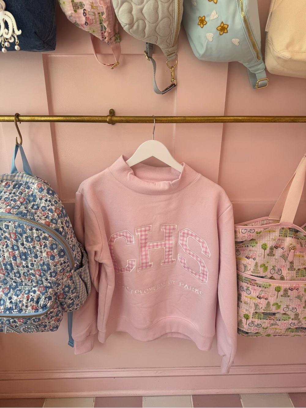 CHS Pink Graphic Crewneck Sweatshirt